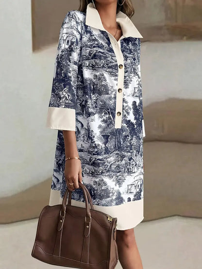 Yasmin – Stylish Collared Shirt Dress