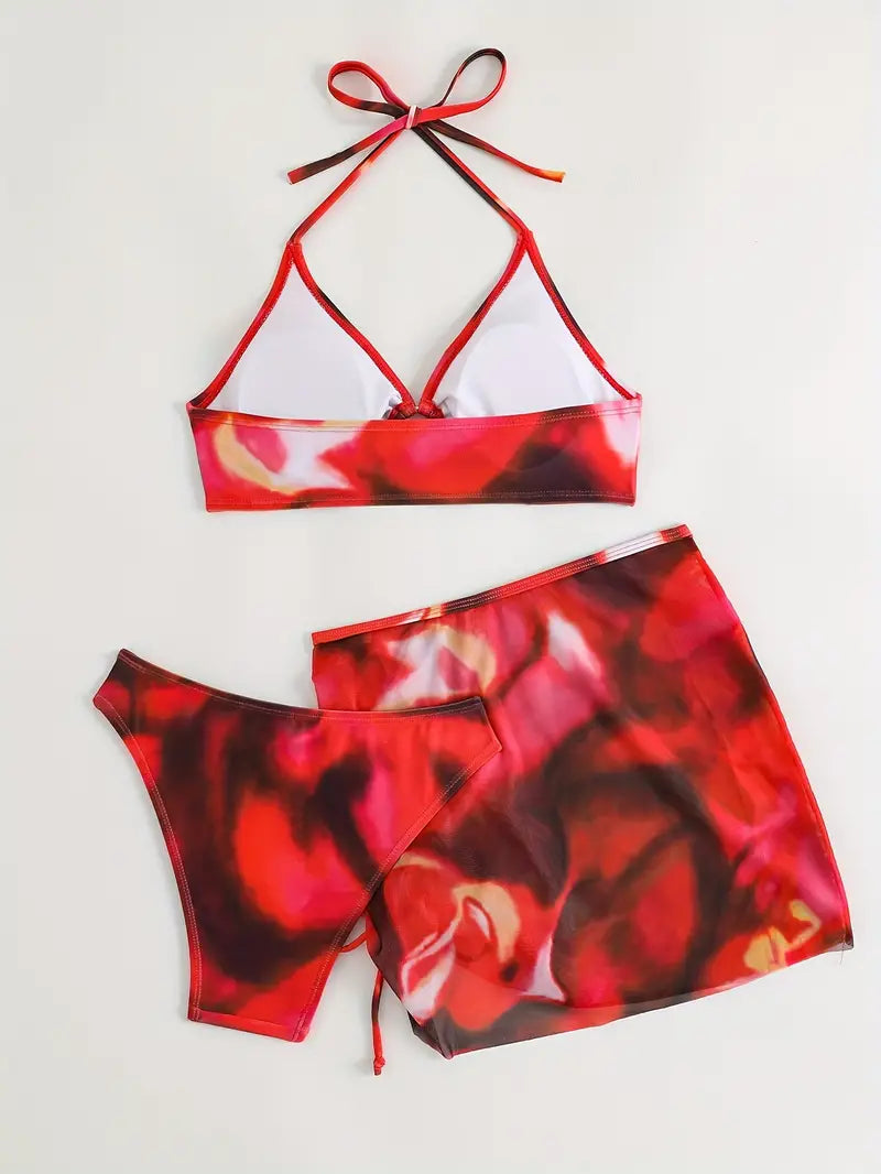 Valeen - Three-piece Bikini Set