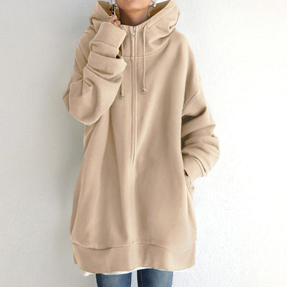 Cassandra - Cozy Winter Pullover Hoodie in Plus Size