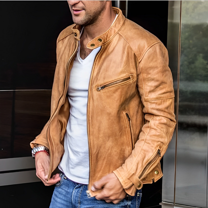 Dalton - All-season elegance leather jacket