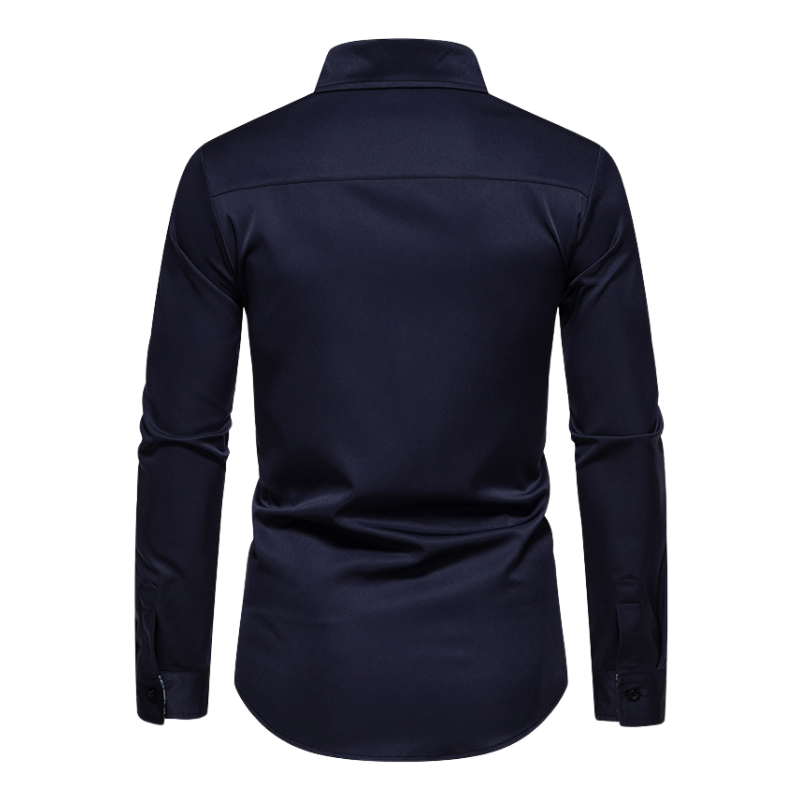 Stretch Long Sleeve Shirt for Men - Ice