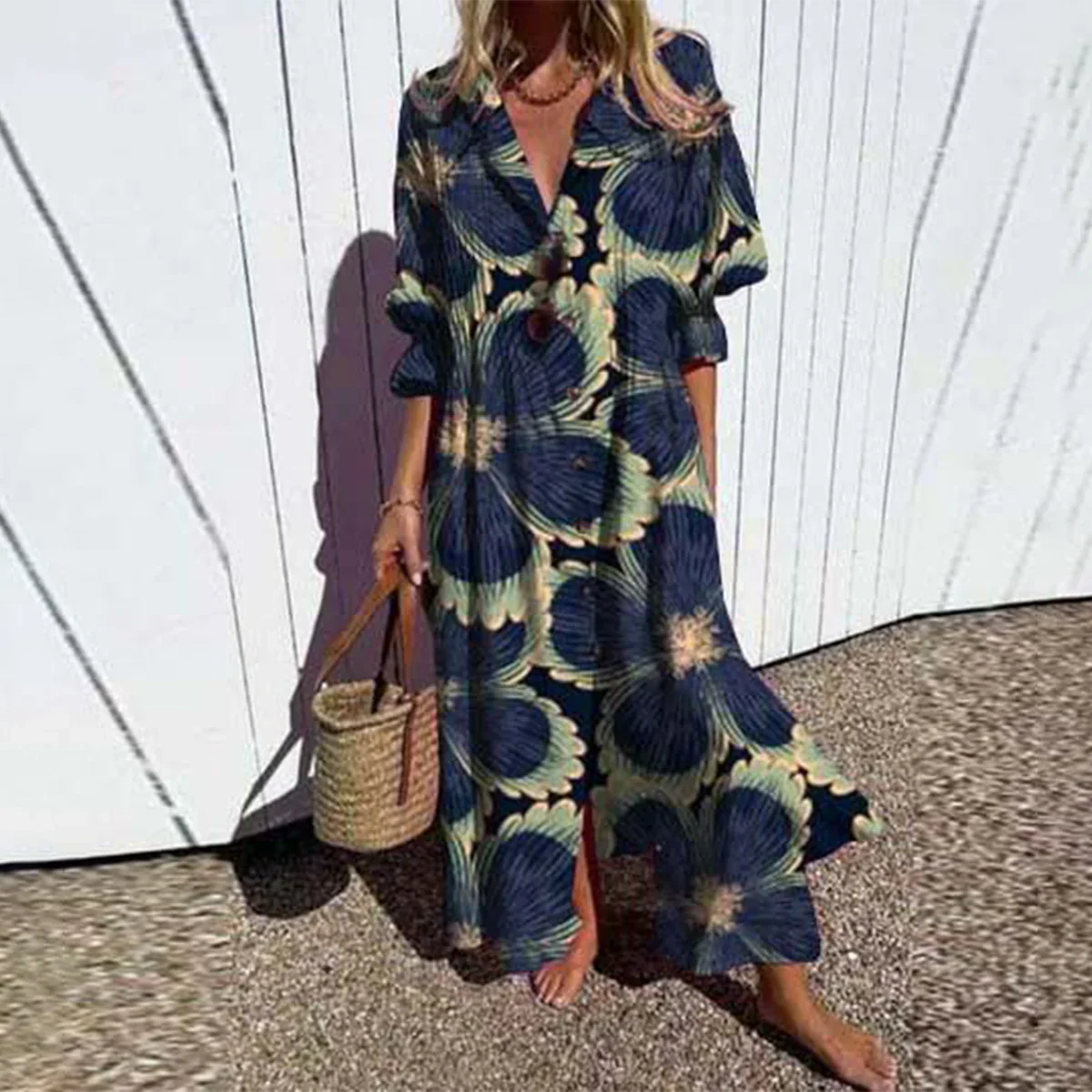 Emmeline – Button Down Maxi Dress