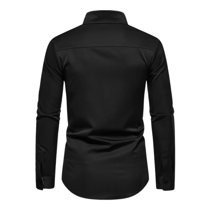 Stretch Long Sleeve Shirt for Men - Ice