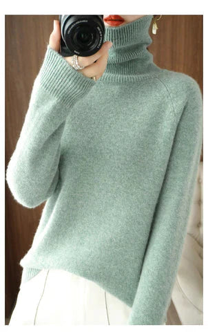 Anissa – Wool and Cashmere Turtleneck Sweater