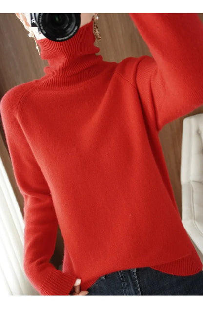 Anissa – Wool and Cashmere Turtleneck Sweater