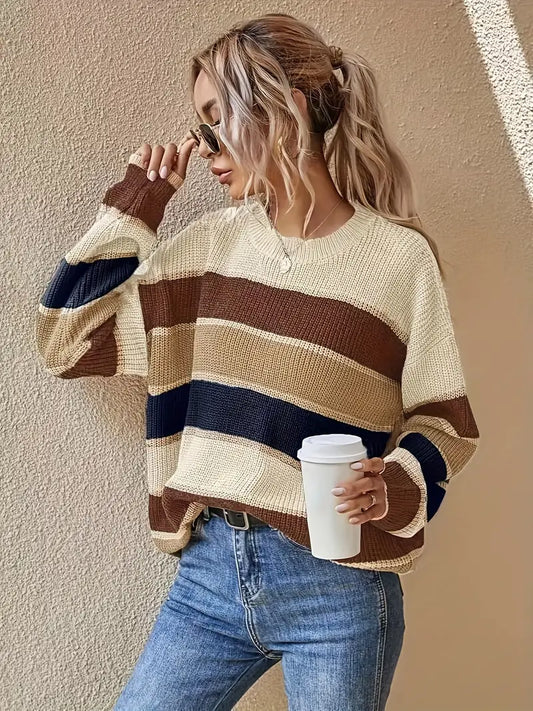 Kaela – Striped Knitted Sweater