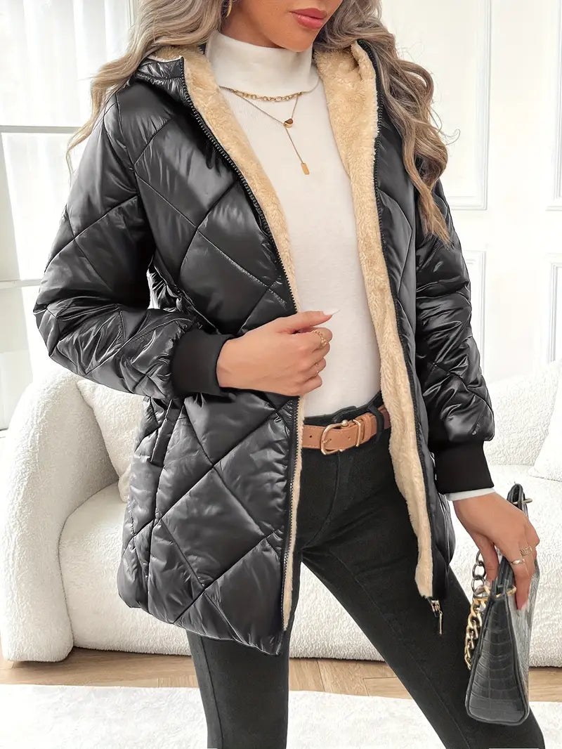 Paisley – Stylish Black Quilted Jacket