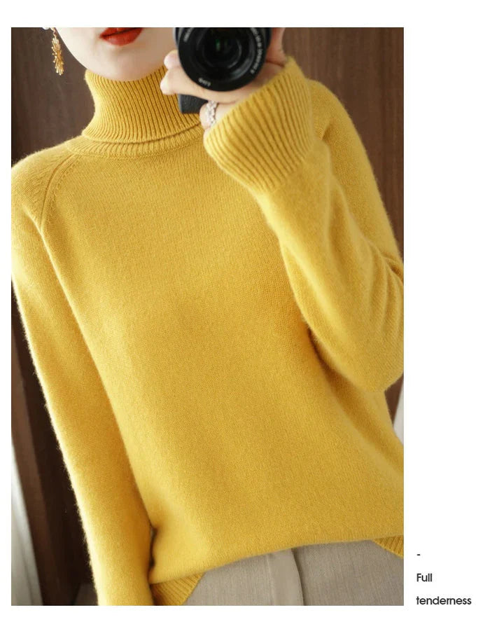 Anissa – Wool and Cashmere Turtleneck Sweater