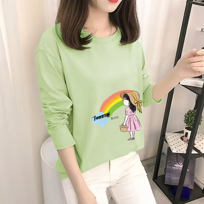 Lassie - Cotton Green Long-sleeved Shirt