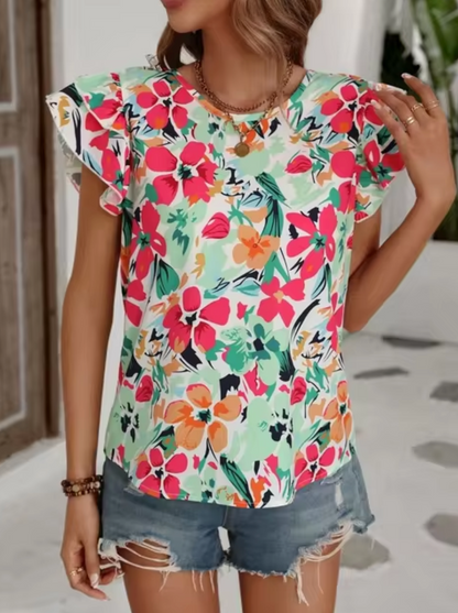 Joanna – Summer Floral Blouse