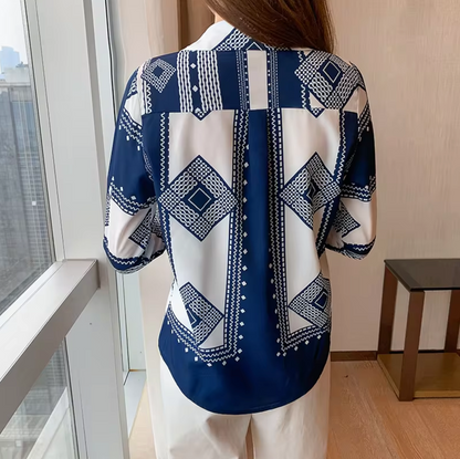 Kailani – Geometric Print Blouse