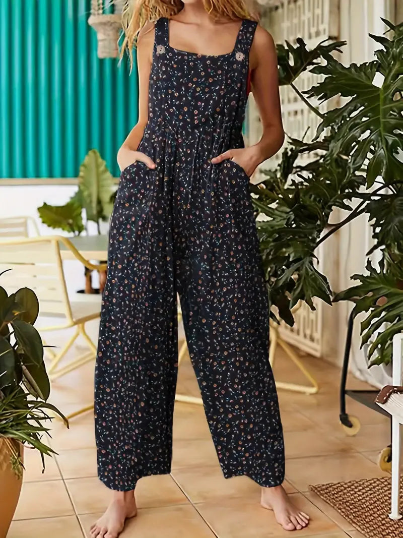 Tonya - Floral Wide Leg Jumpsuit