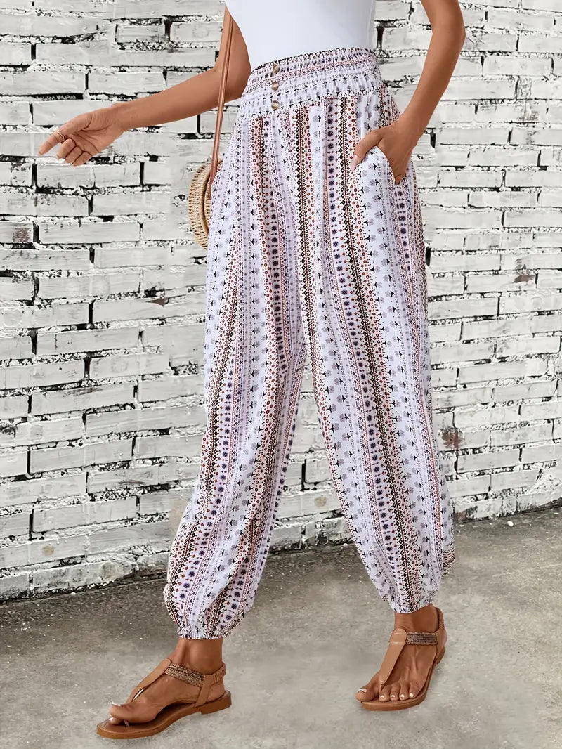 Ena – Ethnic Print Trousers