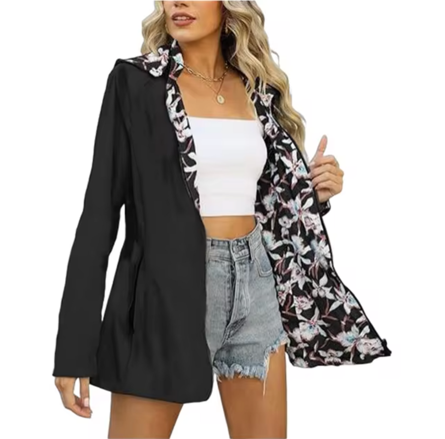 Becky – Reversible Printed Hoodie