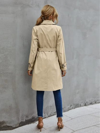 Mathilda – Long Sleeve Casual Trench Coat