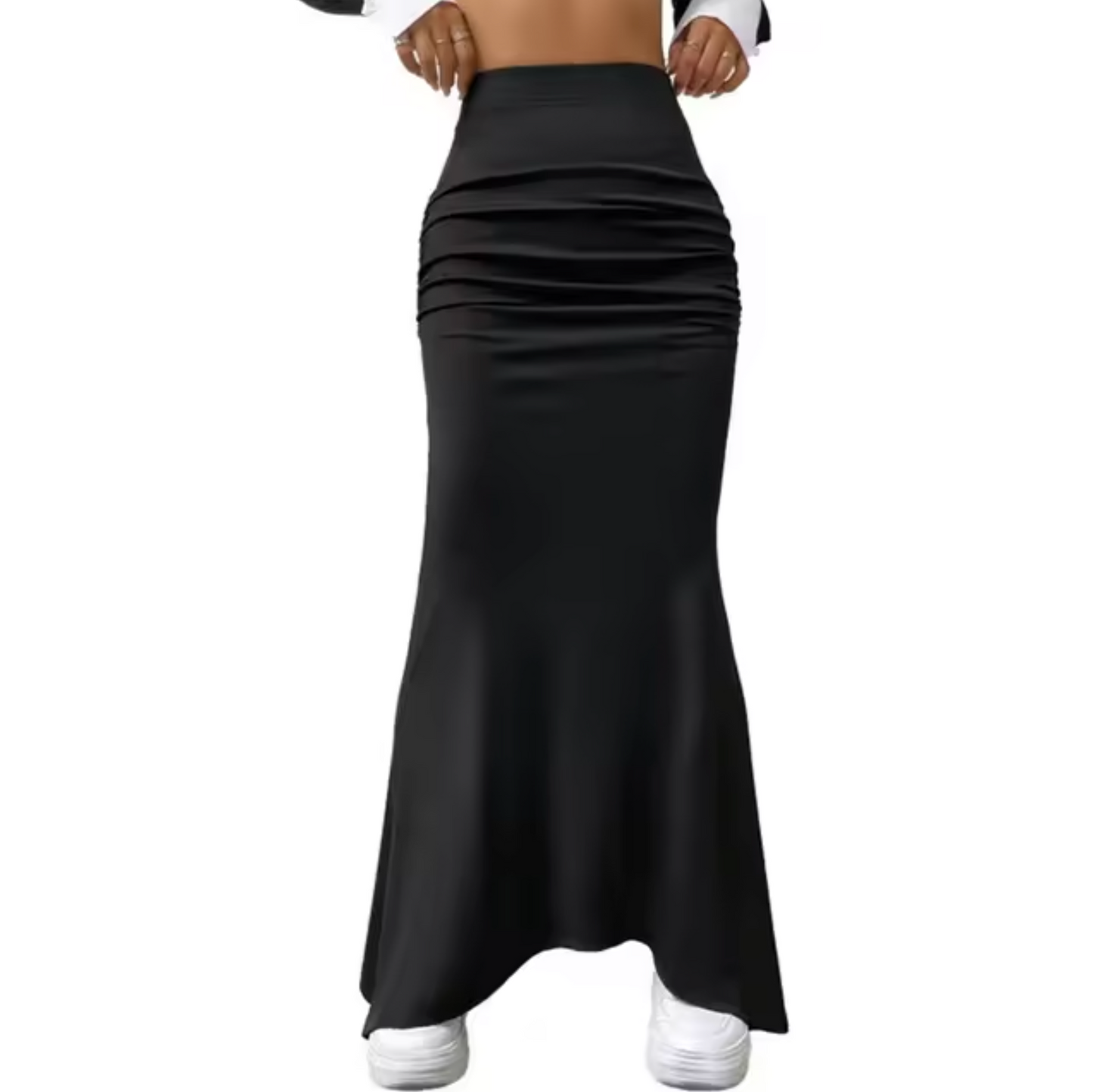 Matilda – High Waist Fishtail Maxi Skirt