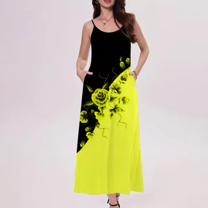 Vincenza - Color Block Maxi Dress