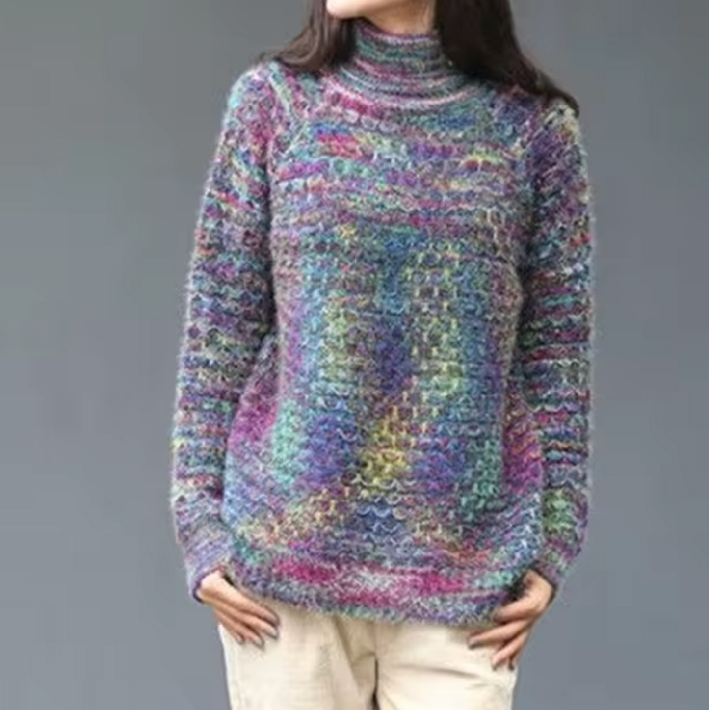 Chelsea - Tie-dye Knitted Sweater