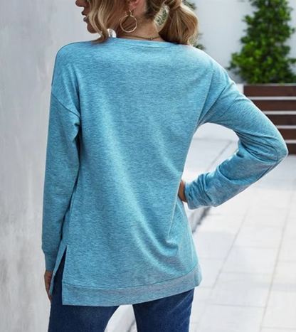 Kara – Stylish Long Sleeve Crew Neck T-Shirt