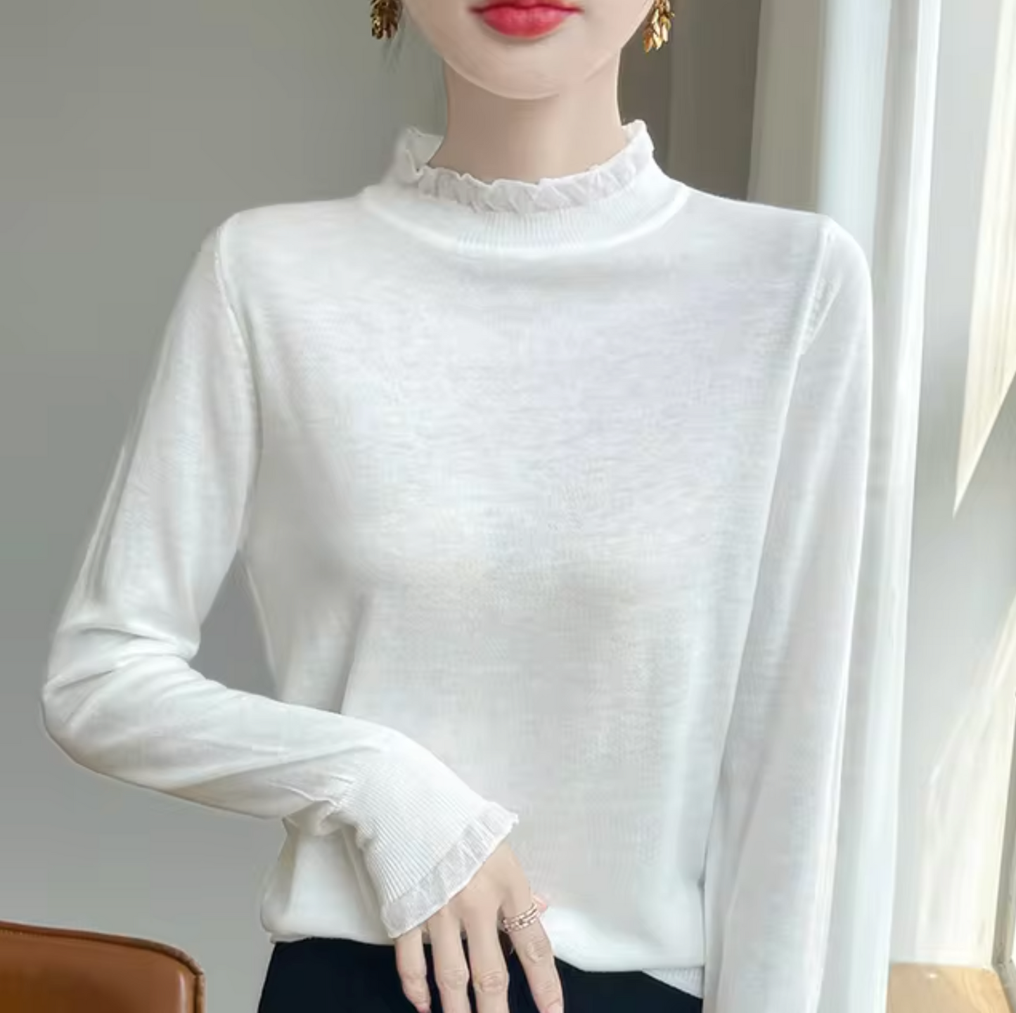 Chezca – Cashmere High Neck Sweater