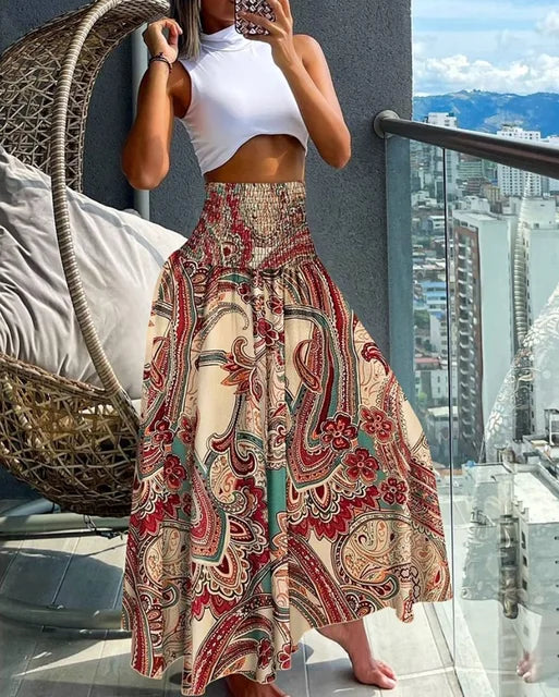 Kavi – Vintage Style Long Cotton Skirt