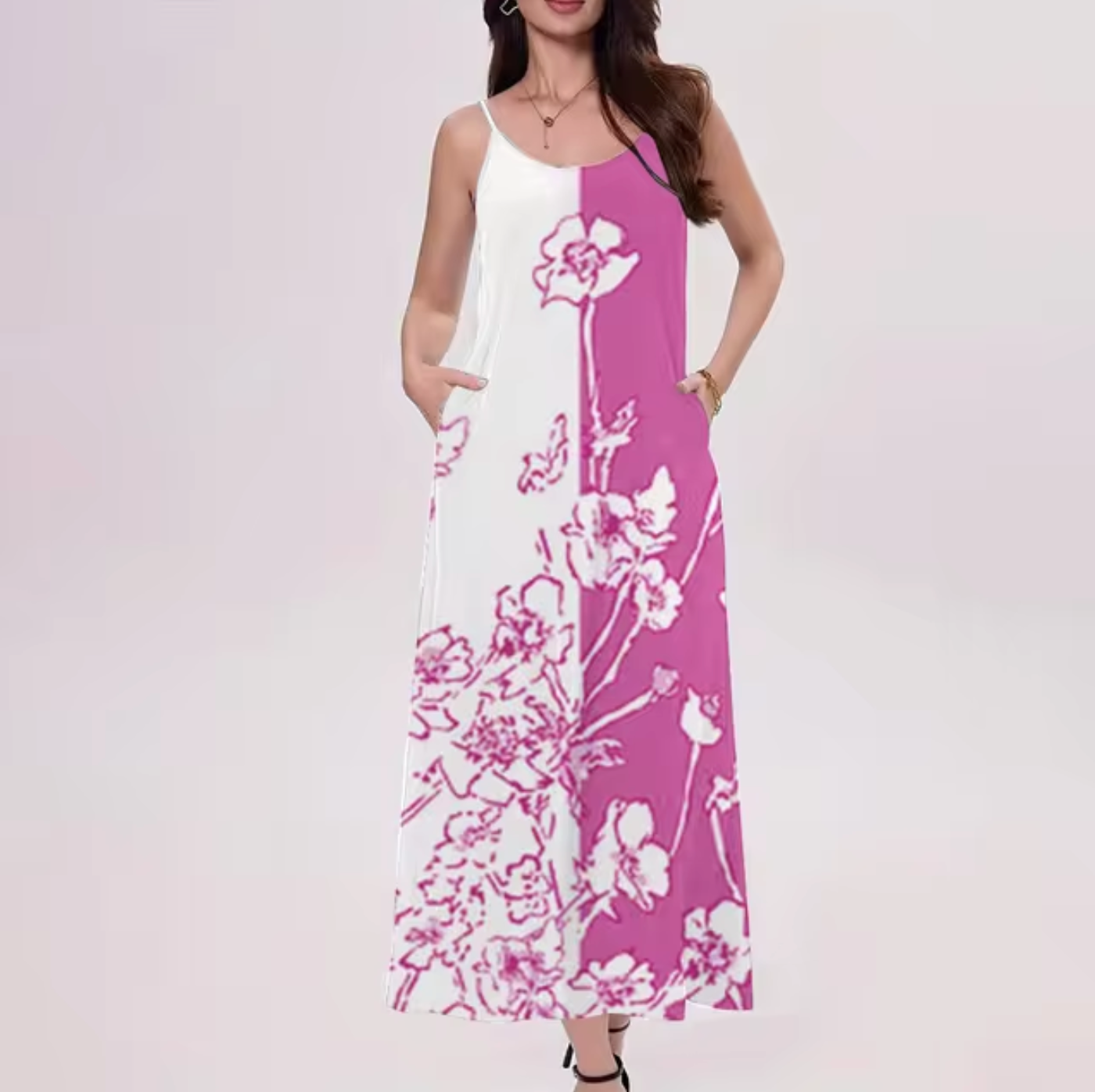 Aira - Floral Print Sleeveless Dress