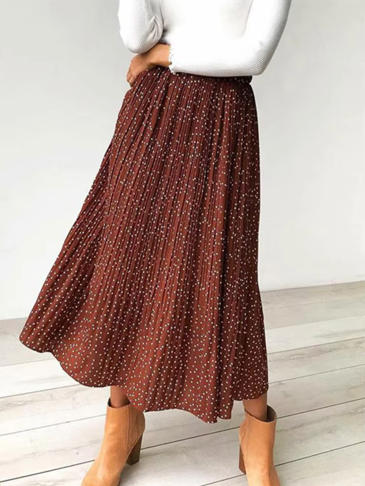 Terry - Floral Midi Skirt