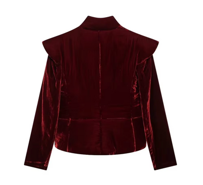 Anslie – Cotton Velvet Padded Jacket