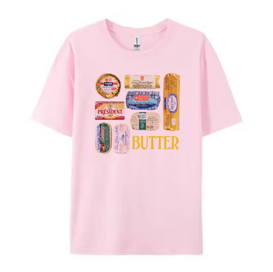 Leonie - Retro Butter Graphic T-Shirts