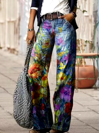 Shenica – Printed Cotton Jeans