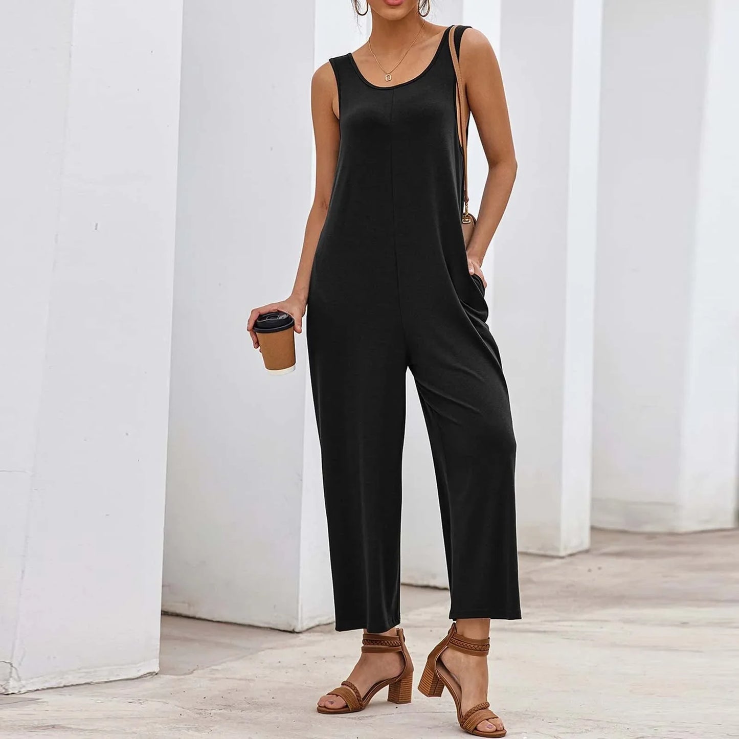 Evelyn – Casual Wide Leg Jumpsuit