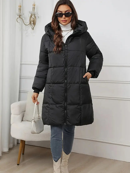 Mandy – Long Puffer Jacket with Hood