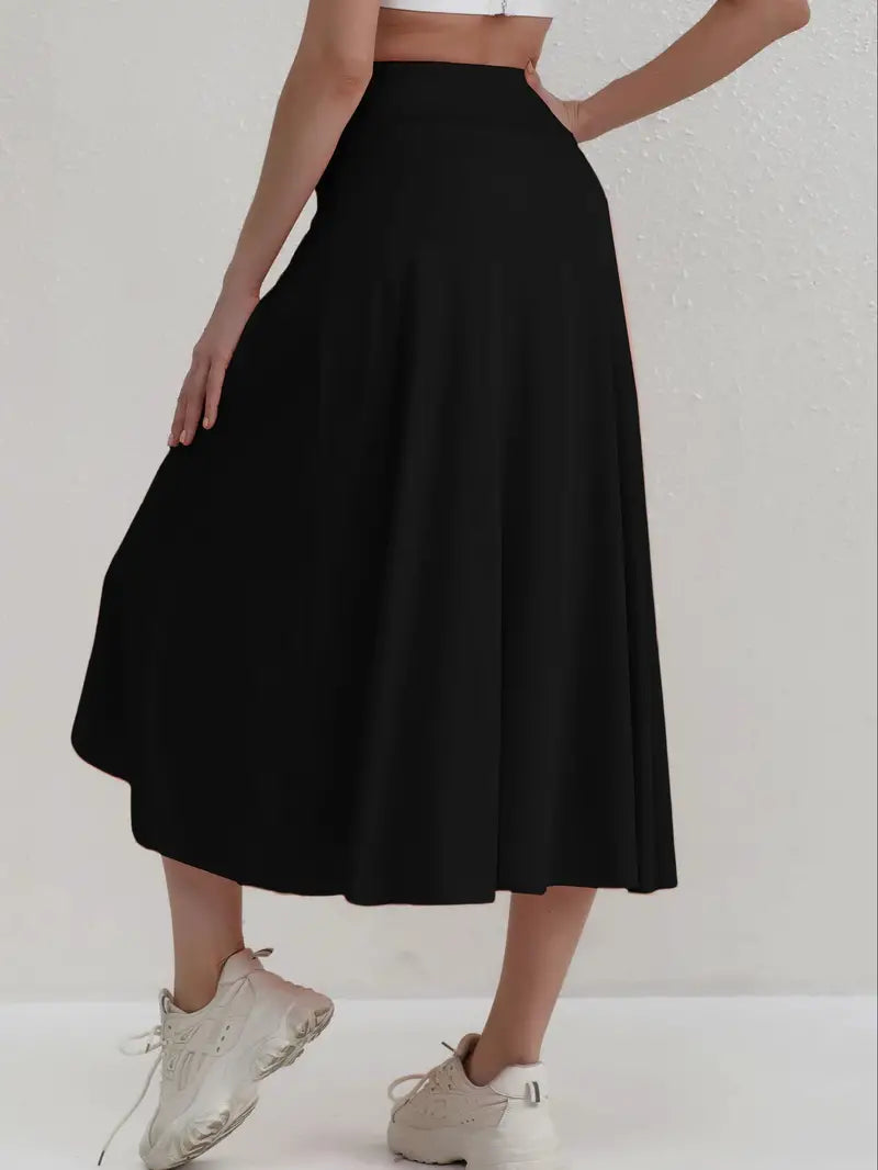 Calla – Sporty Asymmetric Slit Skirt