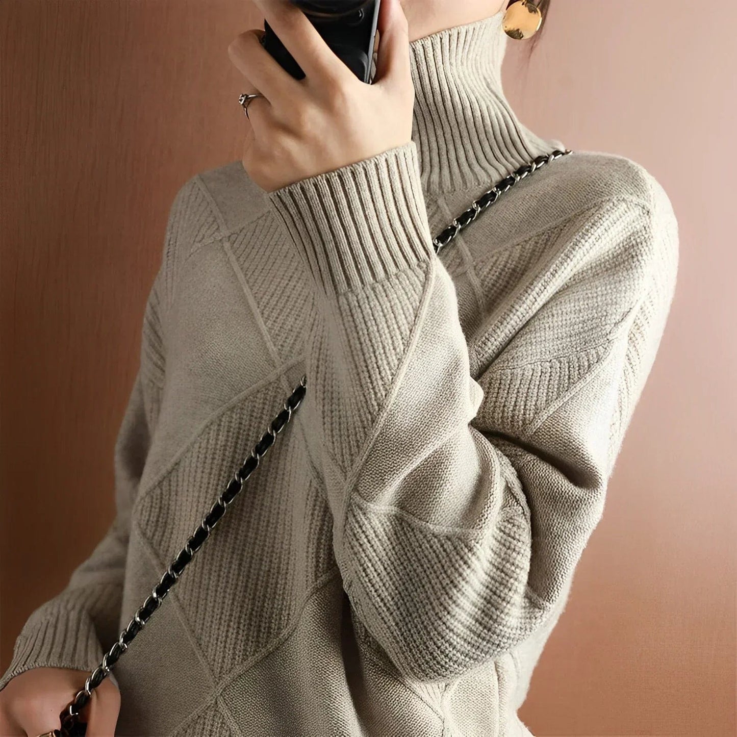 Julie - Cashmere Turtleneck Sweater