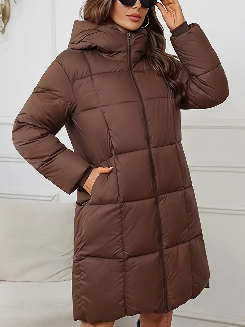 Mandy – Long Puffer Jacket with Hood