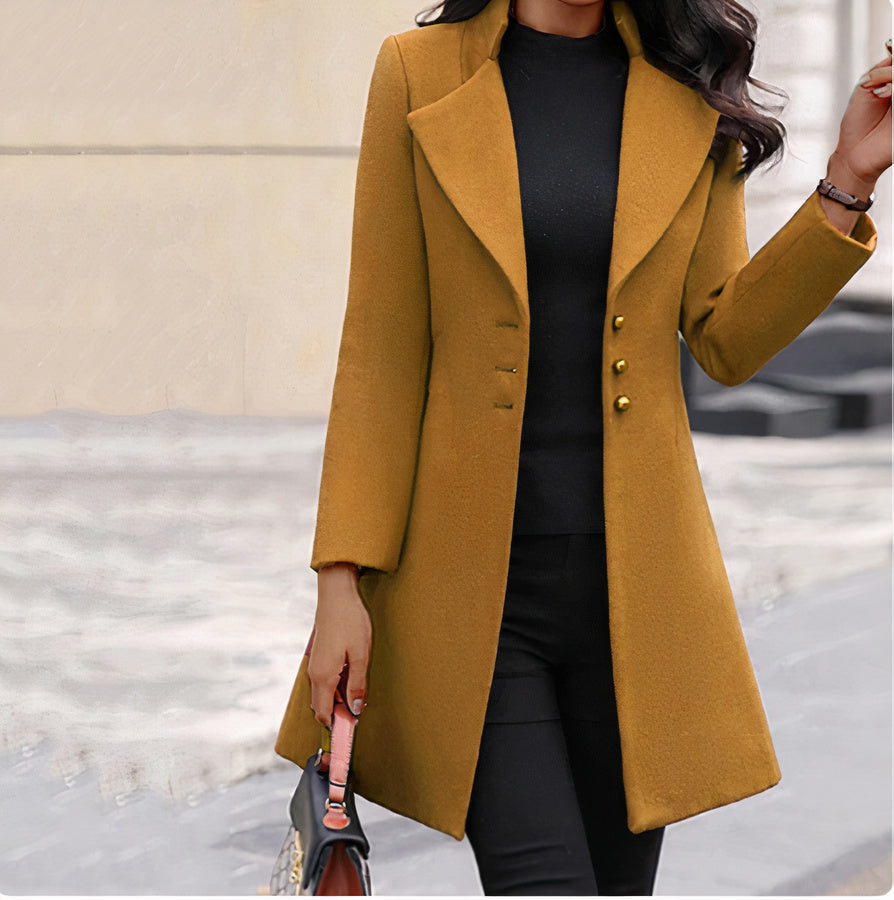 Hadley - Long sleeve wool coat