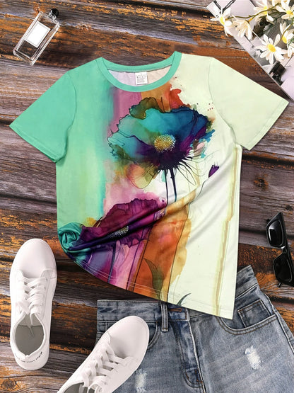 Damia – Creative T-shirt with floral print