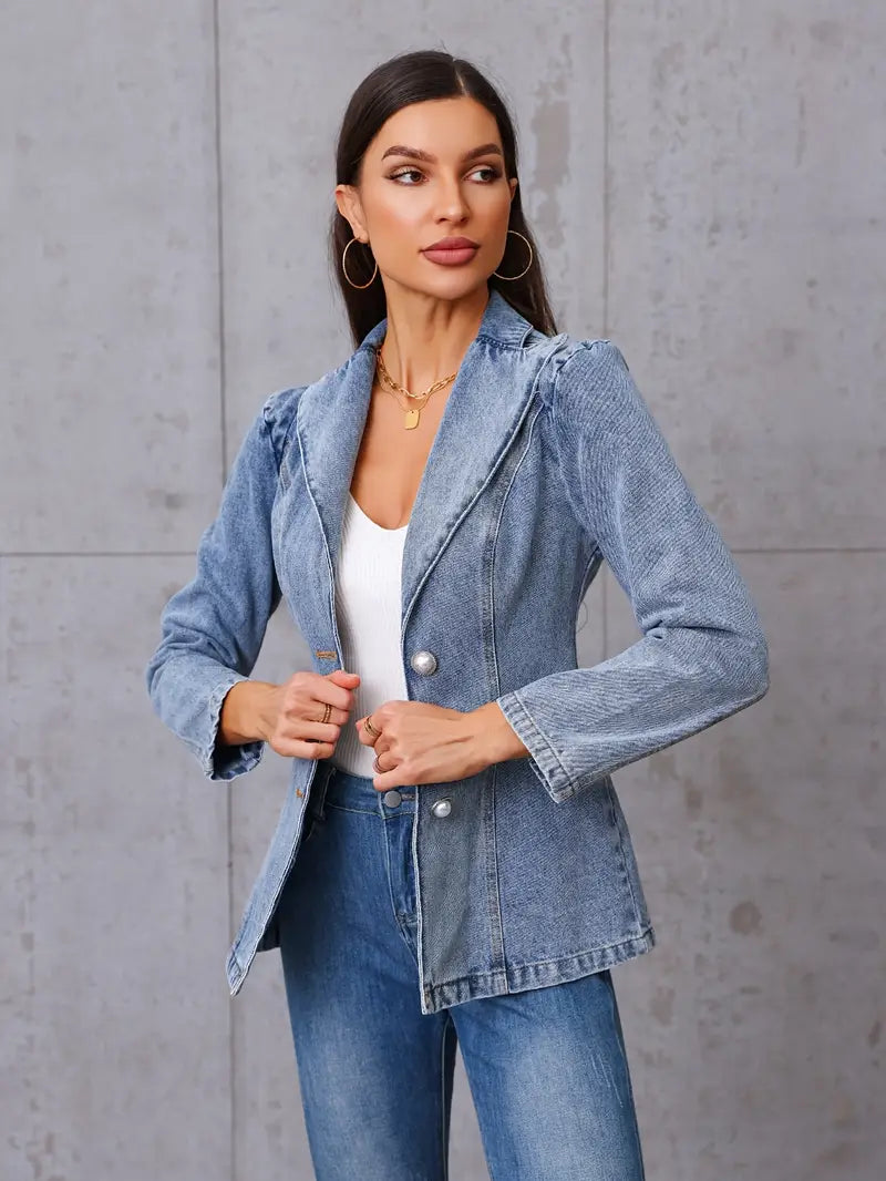 Kamala – Cotton Denim Blazer