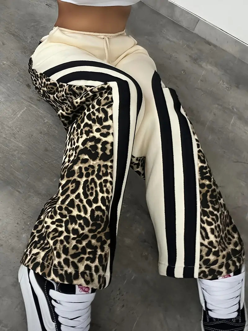 Minakshi – Leopard Print Cotton Joggers