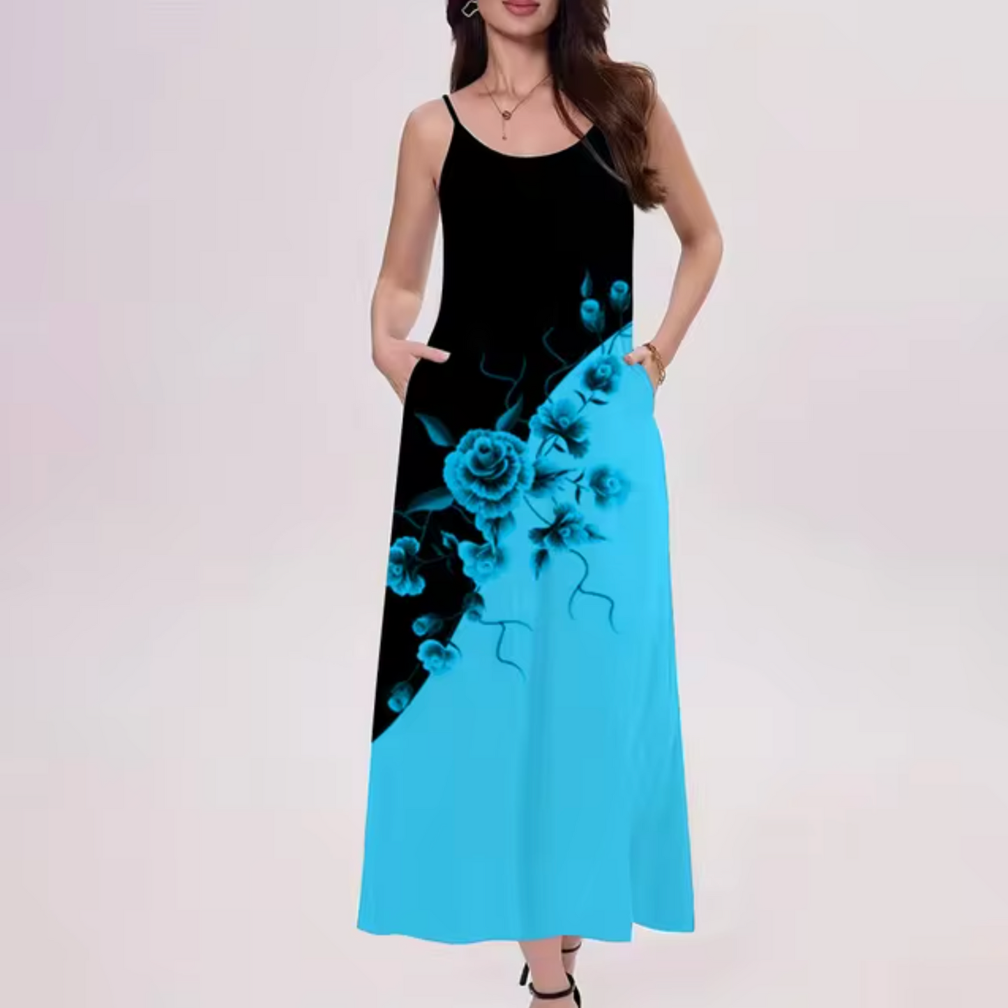 Vincenza - Color Block Maxi Dress