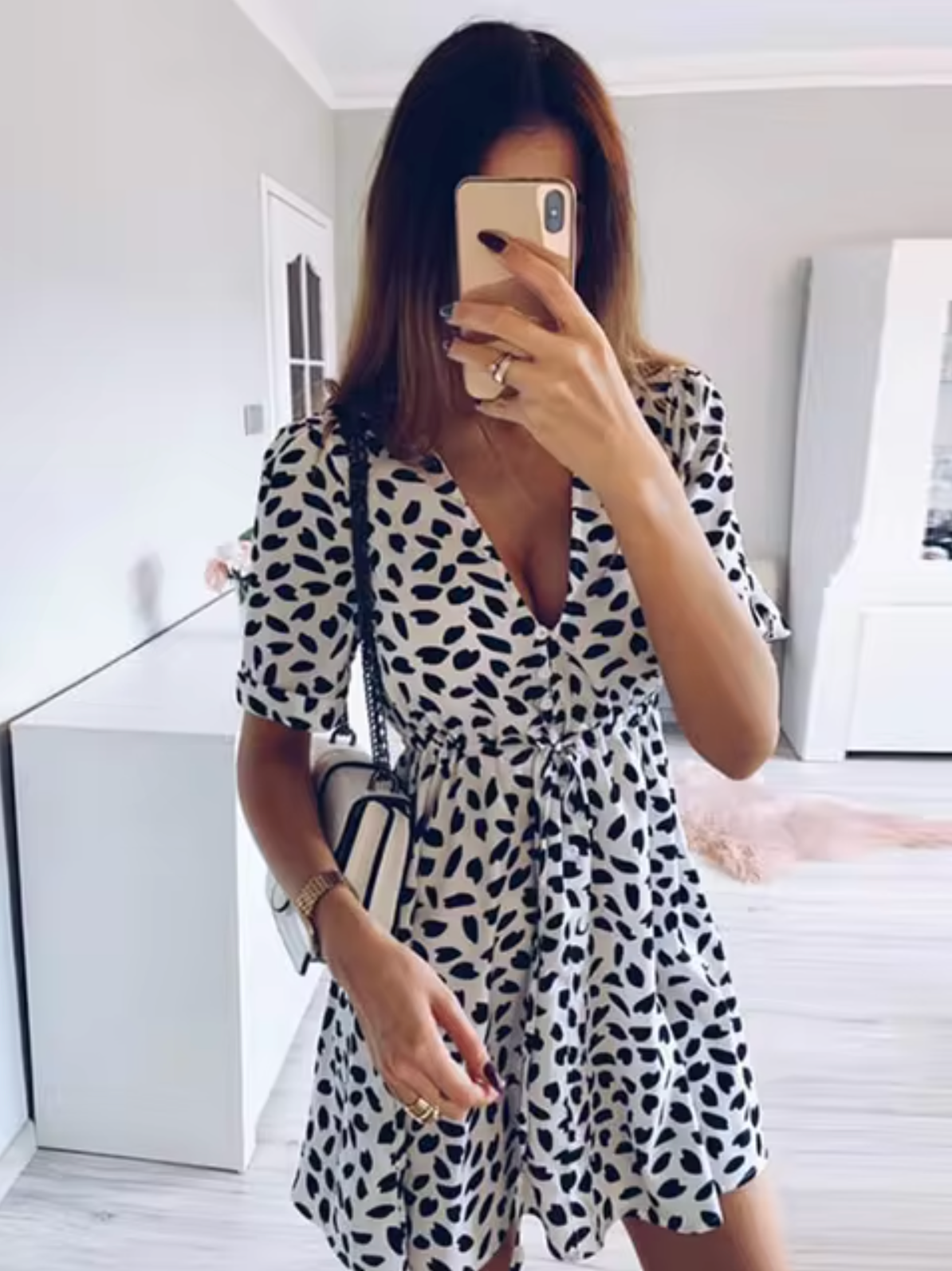 Mara - V-neck Mini Dress