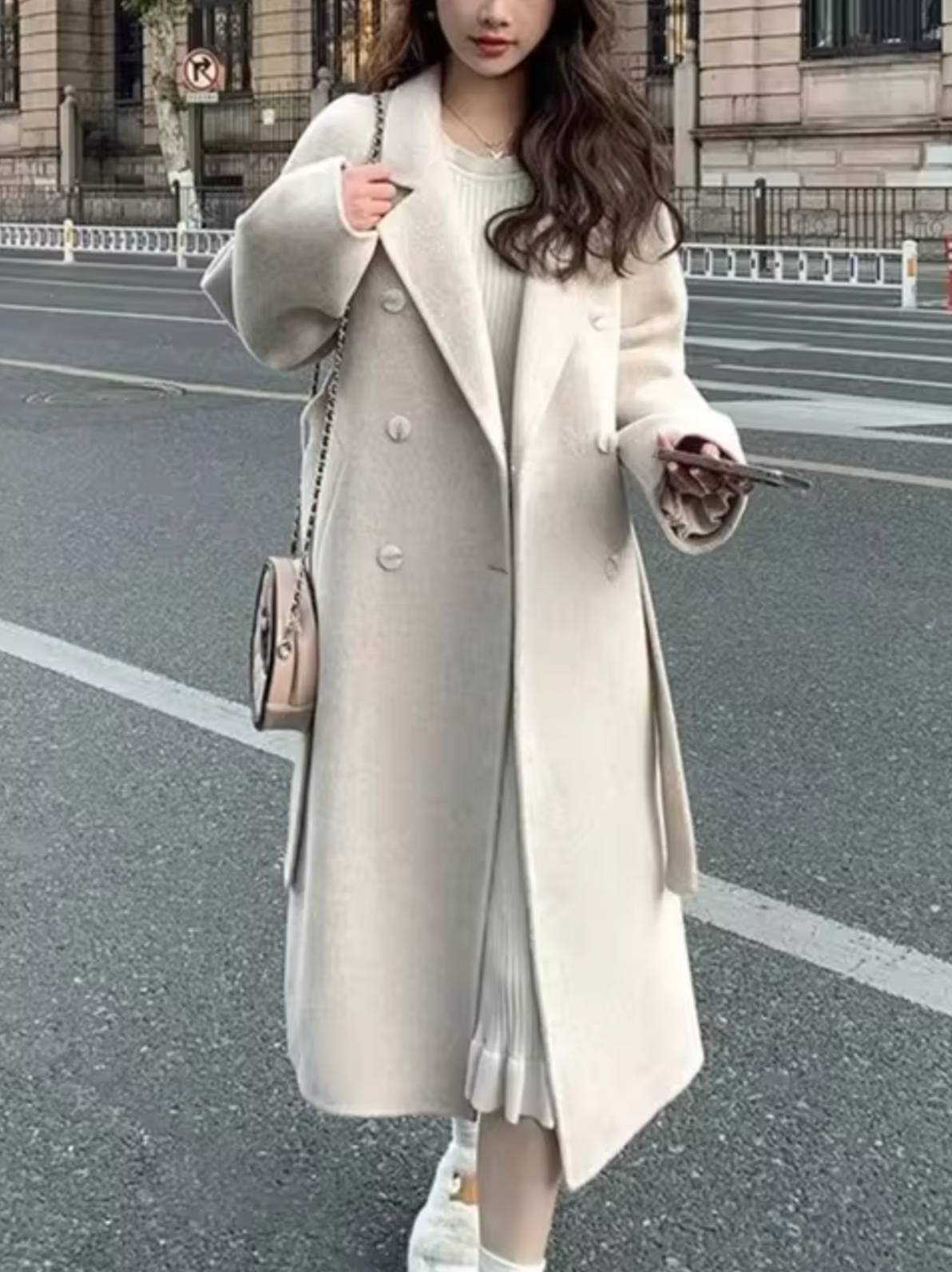 Mirella – Long Stylish Wool Coat