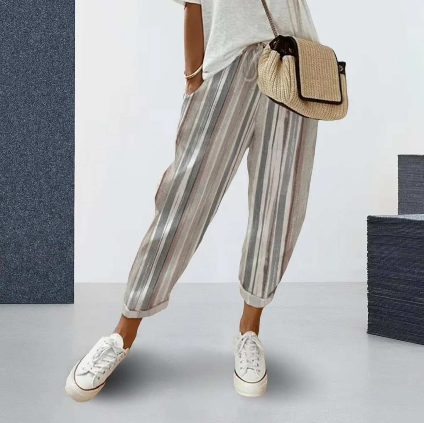 Lilian – Striped Casual Trousers