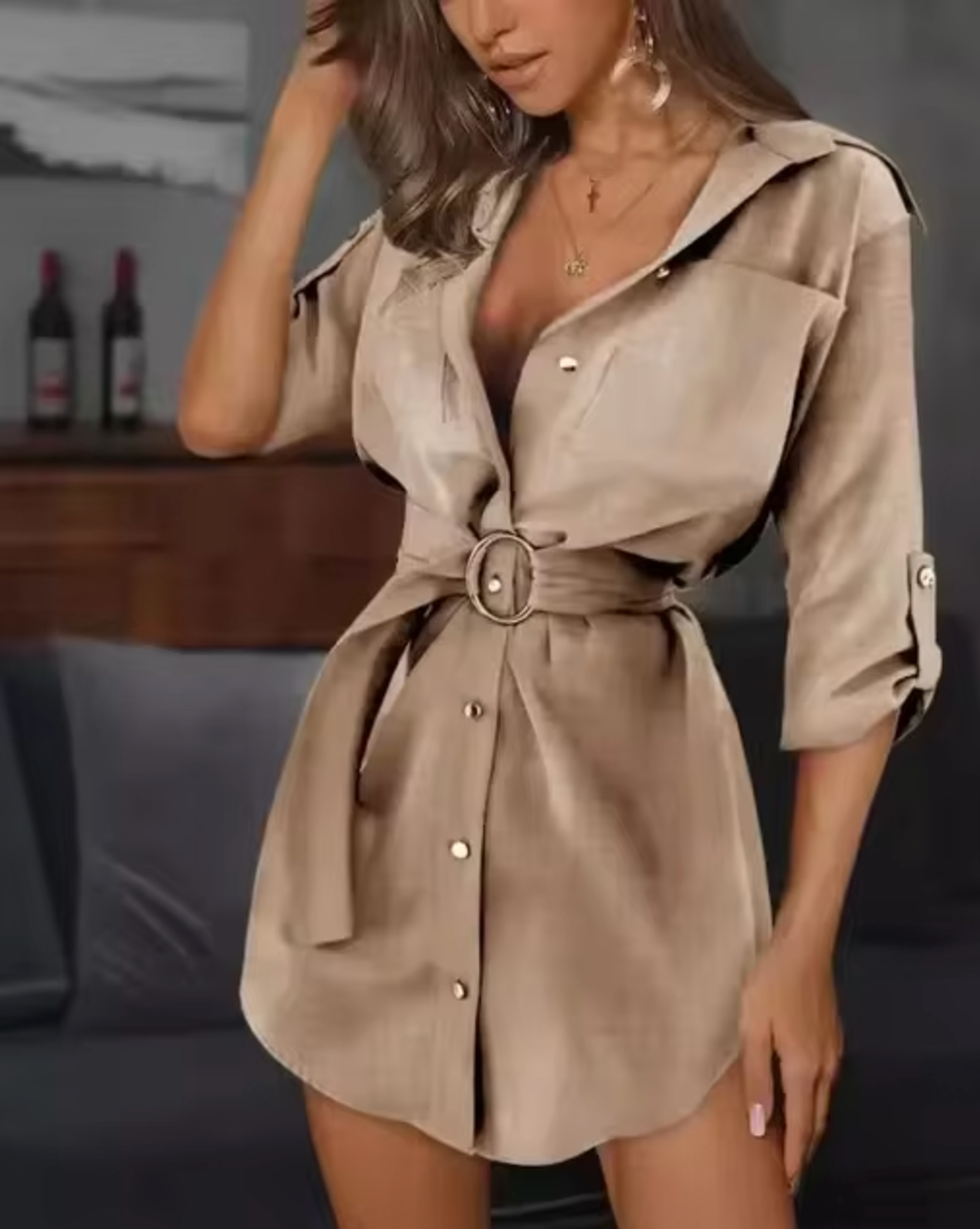 Daphne – Shirt Dress with Belt