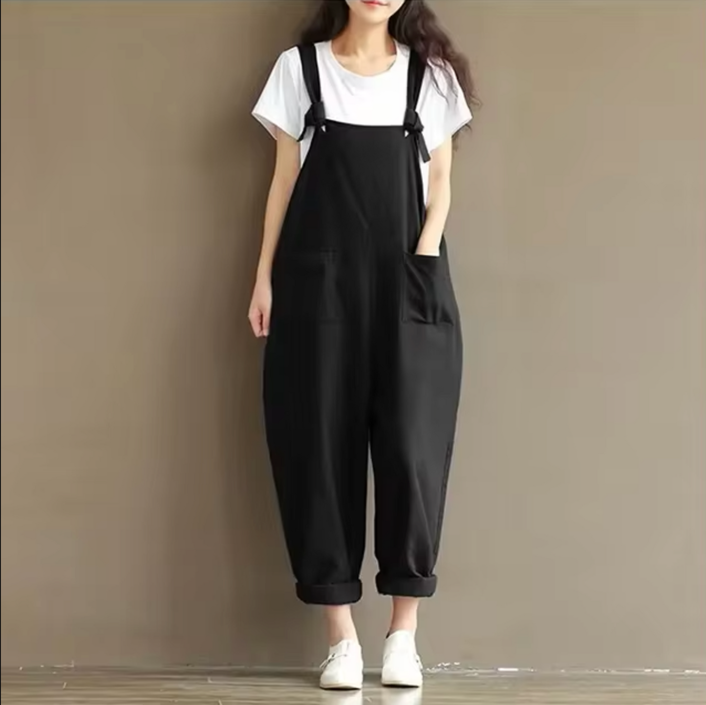 Meloria – Cotton Suspender Jumpsuit