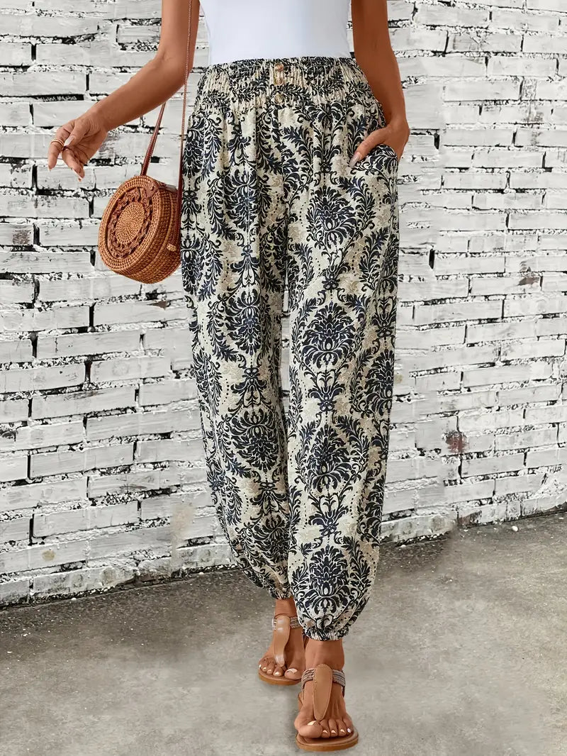 Ena – Ethnic Print Trousers