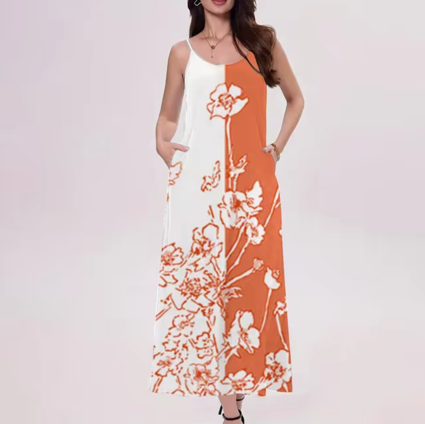 Aira - Floral Print Sleeveless Dress