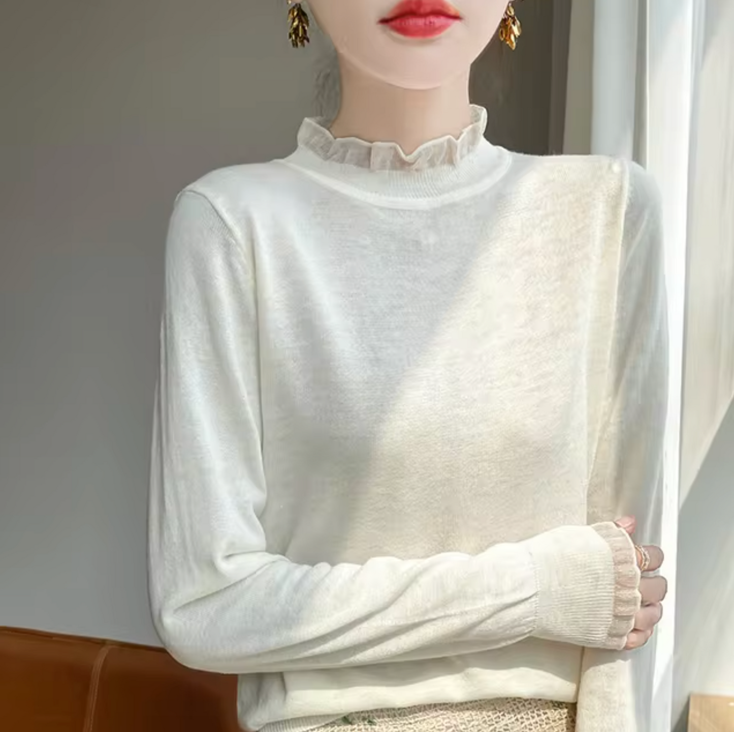 Chezca – Cashmere High Neck Sweater