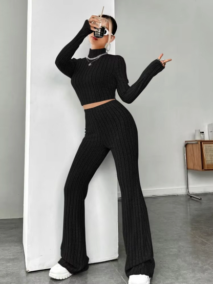 Vega – Knitted Long-sleeved and Trouser Set