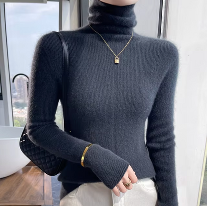 Athena – Wool and Cashmere Turtleneck Sweater